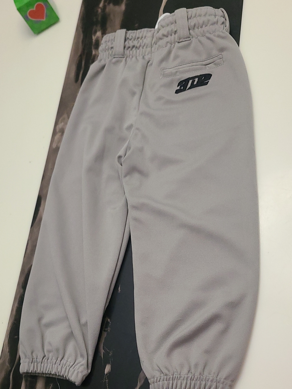 Men's Gray Elastic-Waist Casual Pants